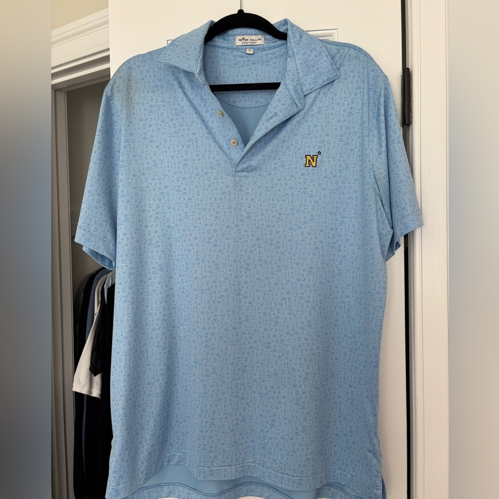 Peter Millar Blue Polo Shirt Classic Design